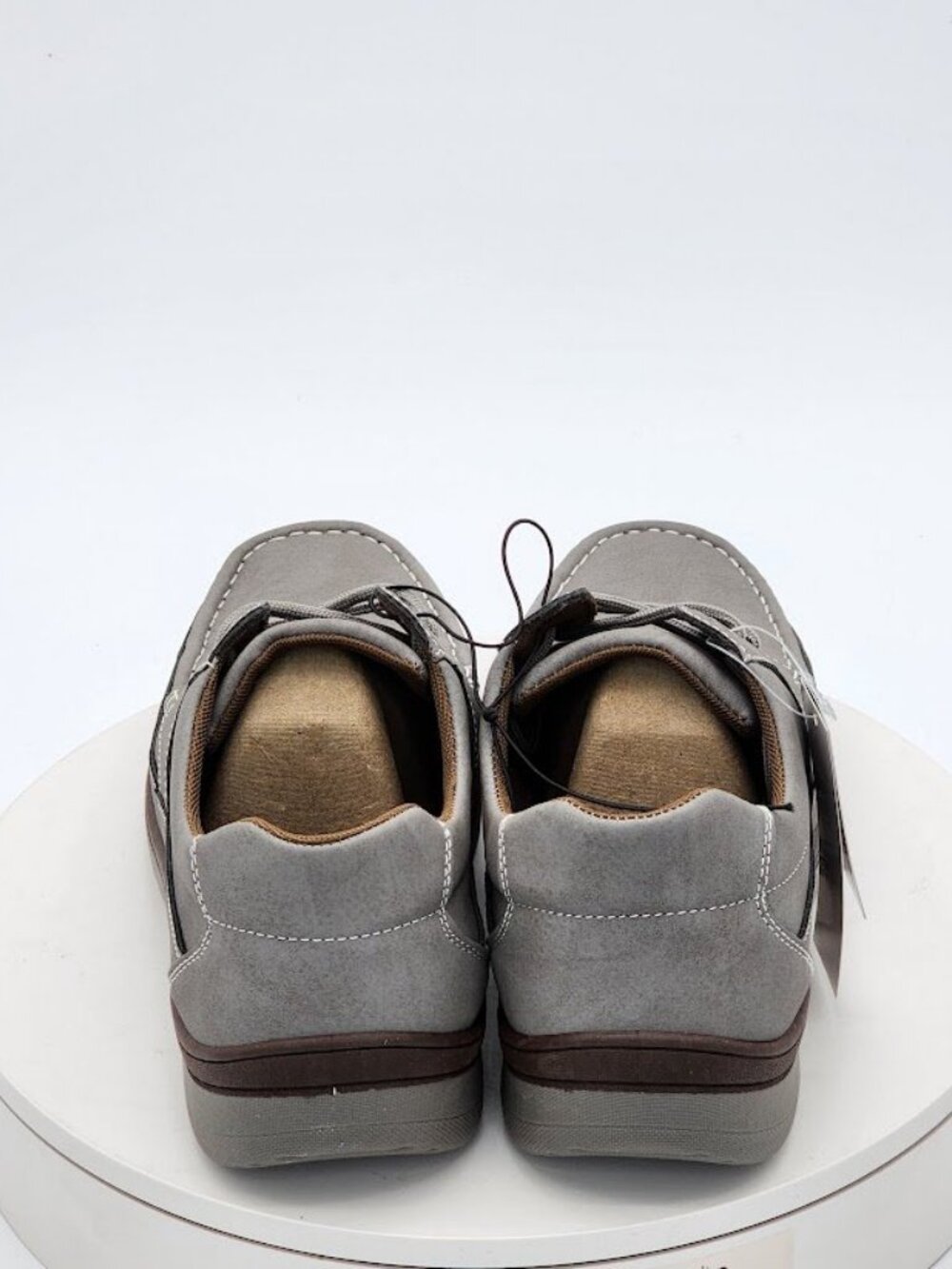 Aston Marc Newport Men’s Gray Moc Toe Casual Comfort Shoes Size 10 M New - Picture 5 of 13